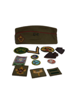 Vintage Lot Boy Scout Patches &amp; Hat, Pins, Canoe, Paddle, Camporee Jamboree 1967 - £11.70 GBP