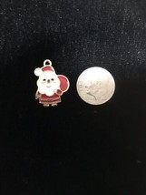 Santa gift Bag Enamel Bangle Pendant charm - Necklace Pendant Charm C23 - £11.79 GBP
