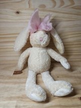 Hallmark Easter Bunny Rabbit Long Legged Cream Floppy Bean Bag Girl Toys 17" - $6.20