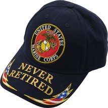 U.S. Marines Never Retired Semper Fi Hat Cap Blue - $17.72