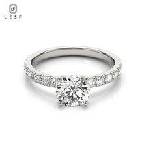 Simple And Elegant Sona 925 Sterling Silver Wedding Ring For Women Engagement Ba - £40.09 GBP