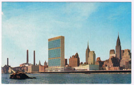 Postcard New York City United Nations Buildings Along East River - £2.33 GBP