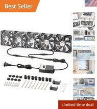 Versatile 120mm x 5 Exhaust Fan with AC Plug for Internal &amp; External Coo... - $97.49