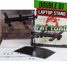 Double DJ Laptop Stand by FAT TOAD - 2 Tier PC Table Holder - Portable Computer  - £35.21 GBP