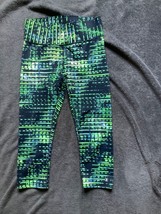 Champion Womens Black &amp; Lime Green Yoga Cropped Pants Size Medium - $3.99