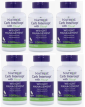 6xNATROL CARB INTERCEPT PHASE 2 WEIGHT MANAGEMENT 60 Caps each/1000mg ex... - $47.51