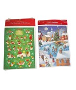 Vtg Hallmark Christmas Advent Calendars Cards Set of 2  Bears Winter Won... - $22.81 CAD