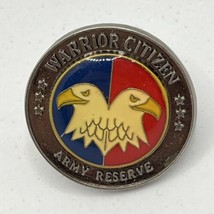 US Army Reserve Warrior Citizen USA Military Patriotic Enamel Lapel Hat Pin - £4.75 GBP