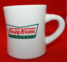 Krispy Kreme Doughnuts  Heavy Big White Ivory Creme Logo 1 Coffee Tea Mug Cup  - £28.23 GBP