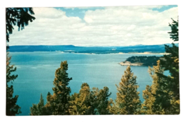 Yellowstone Lake National Park Wyoming Aerial View WY Koppel UNP Postcard c1970s - £5.97 GBP