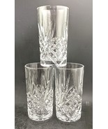 Godinger Crystal Water Tumblers 5 3/8&quot; Tall, Set Of 3, Excellent Conditi... - $32.00