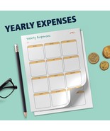Yearly Expenses Planner, Financial Planning Worksheet, Money Management - $1.99