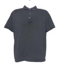 Michael Michael Kors Mens Polo Size Large Solid Black Short Sleeve Casual - $18.71