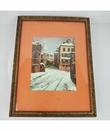 Vintage 1969 Art Print Oleograph P. G. Hubert Custom Vintage Framed 17x1... - $607.28 MXN