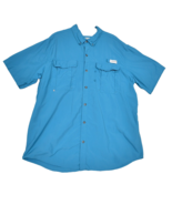 Magellan Fishing Shirt Button Up Short Sleeve Breathable Blue Men&#39;s Size XL - €17,13 EUR