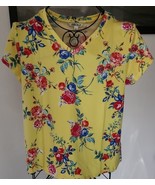 Pioneer Woman ~ Short Sleeve ~ V-Neck ~ Warm Sunshine ~ Large (12-14) T-... - $42.10 CAD