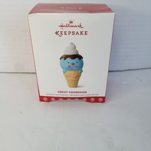 Hallmark: Great Grandson - Ice Cream Cone - 2017 Keepsake Ornament - £7.29 GBP