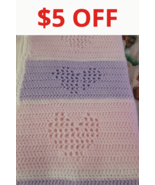 Handmade, Heart Baby Blanket By Peaceful Forest - €25,31 EUR