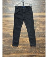 Arizona Jean Co Flex Skinny Black Jeans 30x30 Denim Rock band Goth Grunge - $12.86 CAD