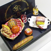 SALE Deluxe Bakery Assortment 1.794/8 Reutter Classic Rose Dollhouse Miniature - £33.58 GBP