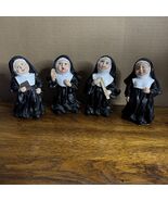 Set of 4 Nun Figurines Novelty Resin Catholic - $36.38