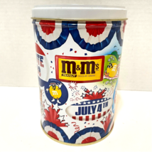 Vintage Vote 88 Peanut M&amp;Ms July 4th Collectible Patriotic Empty Tin 6&quot; - $9.63