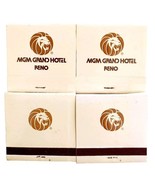 MGM Grand Hotel Reno Nevada Vintage Matchbooks Unstruck Lot Of 4 Lion E77 - $367.78 MXN