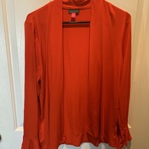 Vince Camuto Bell Sleeve Cut  and Sew Card Large Red Large #23-0009 - $17.77
