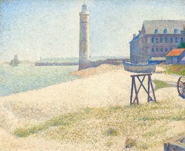 11406.Decor Poster.Room Wall art.Georges Seurat painting Lighthouse at Honfleur - £12.91 GBP+