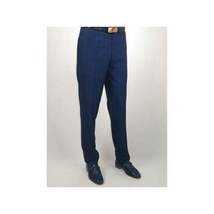 Mens Renoir 3 Piece Vested Suit Glenn Plaid Notch Lapel Business 278-2 Navy Blue image 12