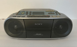 Vintage Sony CFD-S01 Radio, Tape, &amp; CD Mega Bass Boombox For Parts or Re... - £19.77 GBP