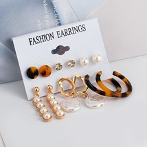 Earl stud earrings for women vintage new bohemian geometric acrylic tassel drop earring thumb200