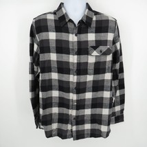Amplify Mens Button Up Black White Flannel Shirt Large NWT $38 - £10.06 GBP
