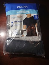 Gildan Men&#39;s Crew T-Shirts Multipack Assorted Black 5-Pack Small - £23.70 GBP