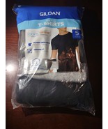Gildan Men&#39;s Crew T-Shirts Multipack Assorted Black 5-Pack Small - £23.37 GBP