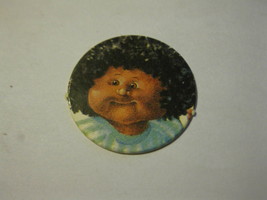 vintage 1984 Cabbage Patch Kids Board Game Piece: Black Headed round chip - $1.00