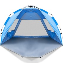 Beach Tent Sun Shade Canopy Pop Up Shelter Portable For Wind Camping Fishing New - £64.28 GBP