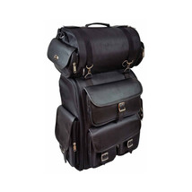 Vance Leather Large Textile 2Piece Travel Bag/Back Pack - $140.37