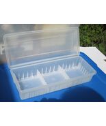 Alpha Cassette Tape Storage Case Holder for 15/24 Tapes Frosted/Clear - ... - $16.95