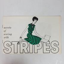 Vintage 1960s Sewing With Stripes by Dan River Fabrics Advertising Booklet - £5.11 GBP