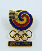 Seoul Olympics 1988 Multi Color Logo Collectible Pin Pinback Vintage South Korea - £10.93 GBP