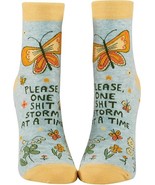 BLUE Q Women&#39;s Novelty One S**T Storm at a time Socks (Women&#39;s shoe size... - $18.98 CAD