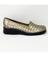 Trotters Womens New Bronze Gold Woven Leather Slip on Loafer, Size 7.5 NEW - £31.69 GBP