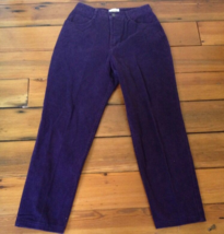 Vtg Talbots USA Made Dark Plum Purple High Waisted Classic Straight Leg ... - $24.74