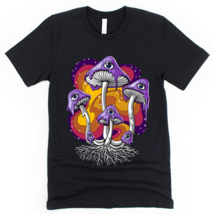 Trippy Mushrooms Psychedelic Fungi Hippie T-Shirt - £22.43 GBP