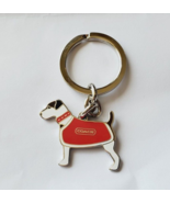 Coach Keychain Cute Puppy Dog Wearing Clothes Silver Tone New - $49.32 CAD