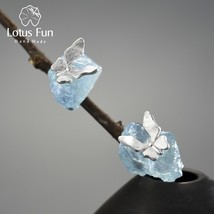 Original Butterfly Stud Earrings with Stones for Women 925 Sterling Silver Luxur - £54.79 GBP