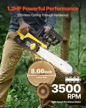 VEVOR Cordless Chainsaw Brushless Chainsaw 12-Inch 20V with Battery &amp; Ch... - $146.99