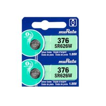 Murata 376 Battery SR626W 1.55V Silver Oxide Watch Button Cell (10 Batteries) - £2.78 GBP+