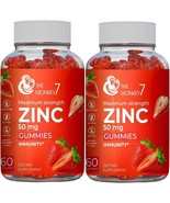 2 Pack Zinc Gummies Extra Strength 50mg, Immune System Booster Supplement - $25.00 CAD